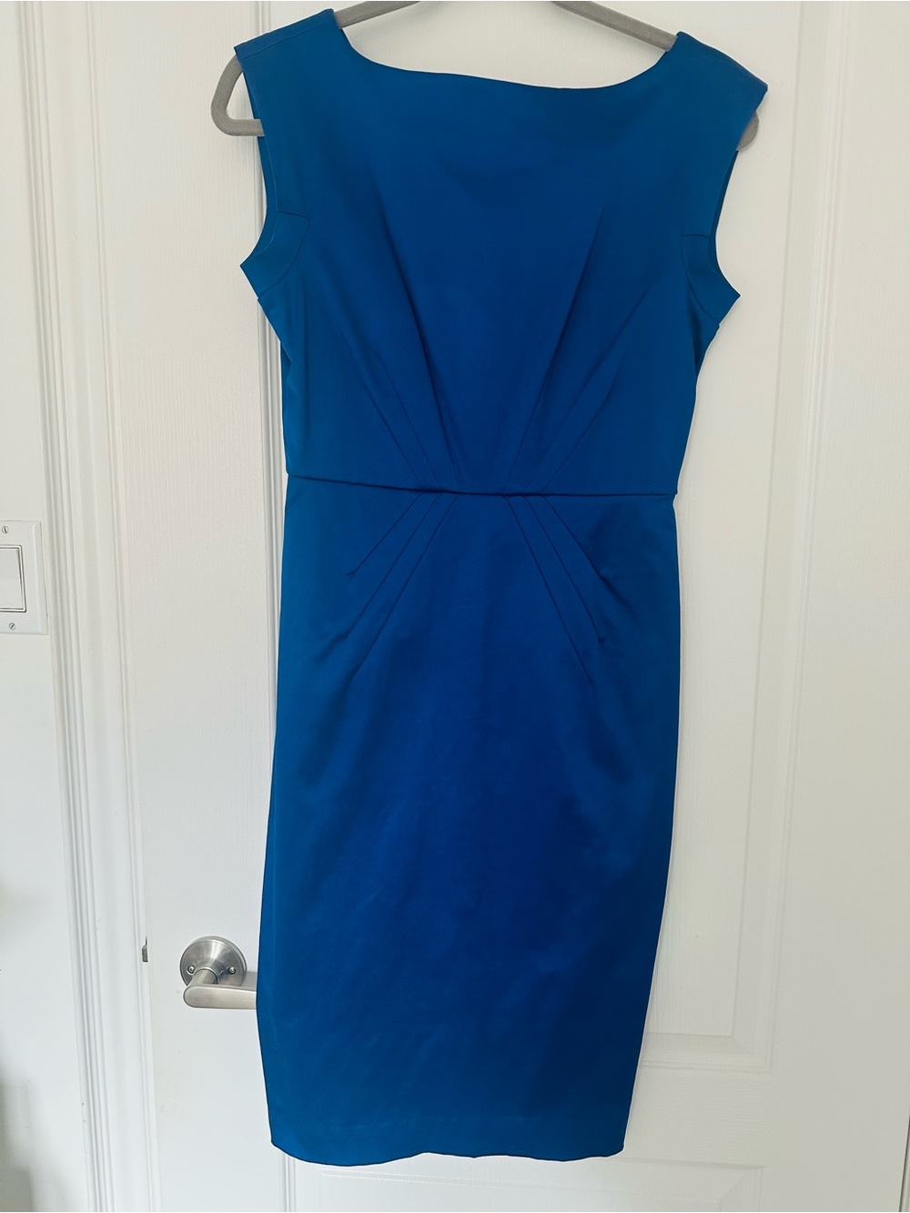 Club Monaco Sleeveless Midi Dress in Cobalt Blue